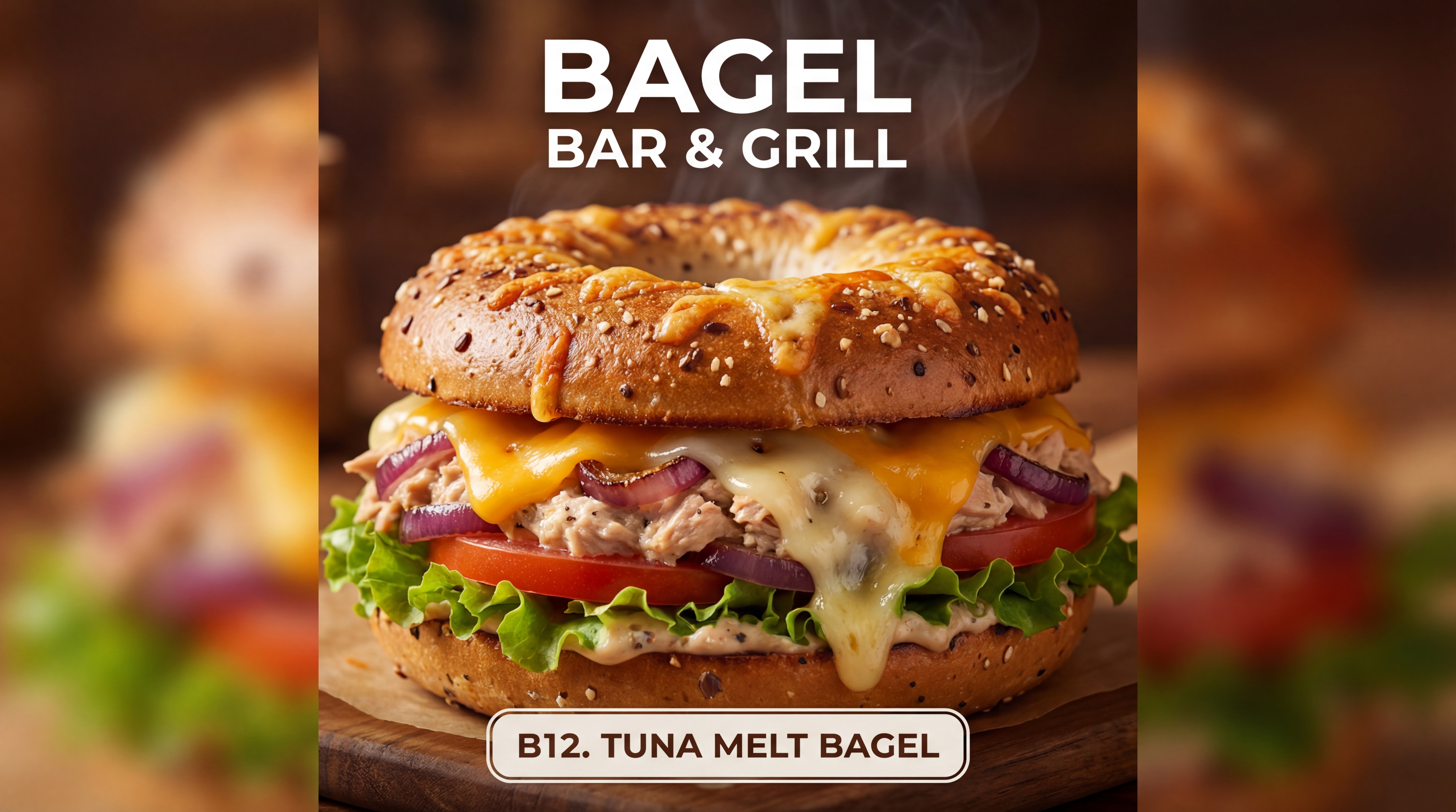 B12. Bagel Tuna Melt
